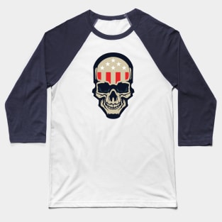 Americana Skull Baseball T-Shirt